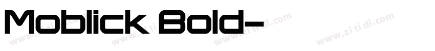 Moblick Bold字体转换